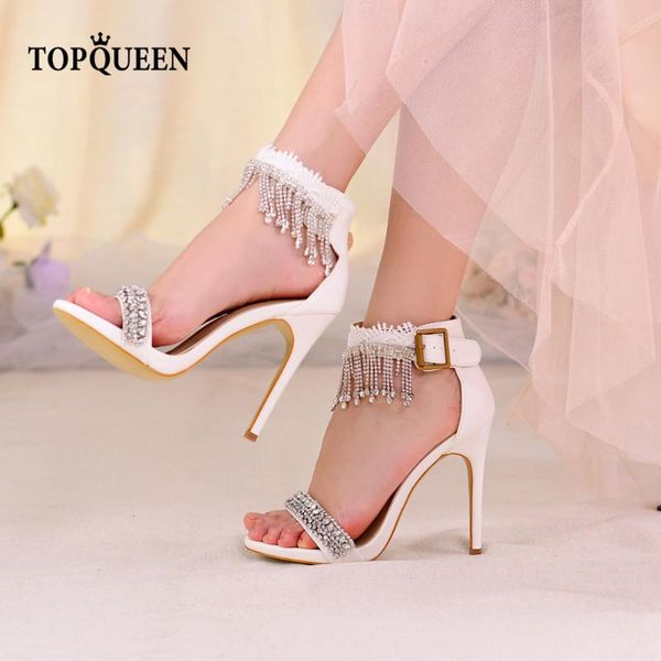 dress shoes ueen- a24 bridal sandals ornate rhinestone wedding open toe with tick white heels for women daily life decoration, Black
dress shoes ueen- a24 bridal sandals ornate rhinestone wedding open toe with tick white heels for women daily life decoration, Black