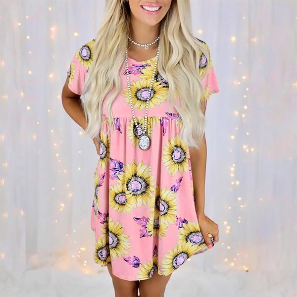 casual dresses 2021 summer floral puff sleeve women loose sunflower print short round neck dress vestido robe vestidos, Black;gray
casual dresses 2021 summer floral puff sleeve women loose sunflower print short round neck dress vestido robe vestidos, Black;gray
