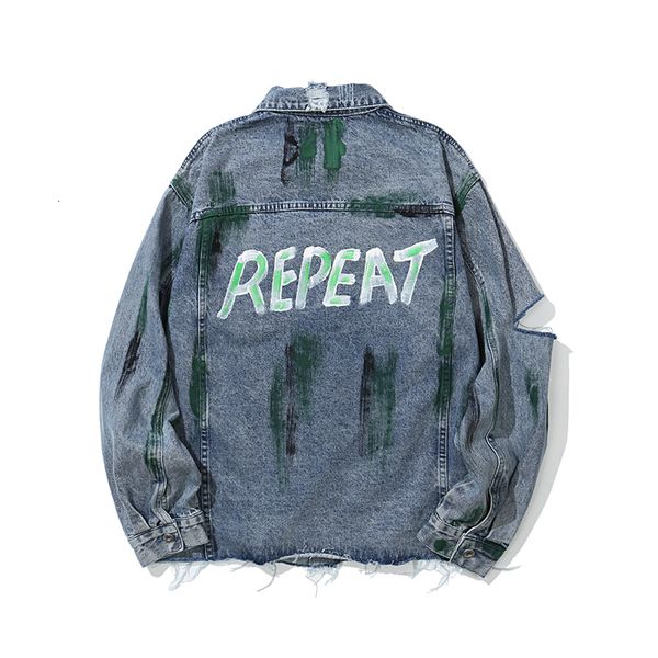 new 2021 sleeve hole painted streetwear jeans jackets mens autumn oversize washed harajuku denim coat hip hop lapel letter casual puit, Black;brown
new 2021 sleeve hole painted streetwear jeans jackets mens autumn oversize washed harajuku denim coat hip hop lapel letter casual puit, Black;brown