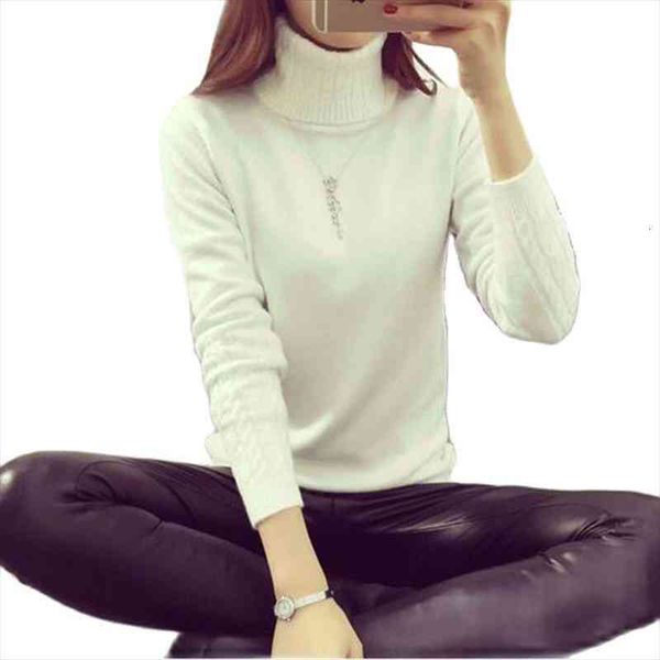 women turtleneck winter sweater women long sleeve knitted sweaters and pullovers female jumper tricot, White;black
women turtleneck winter sweater women long sleeve knitted sweaters and pullovers female jumper tricot, White;black