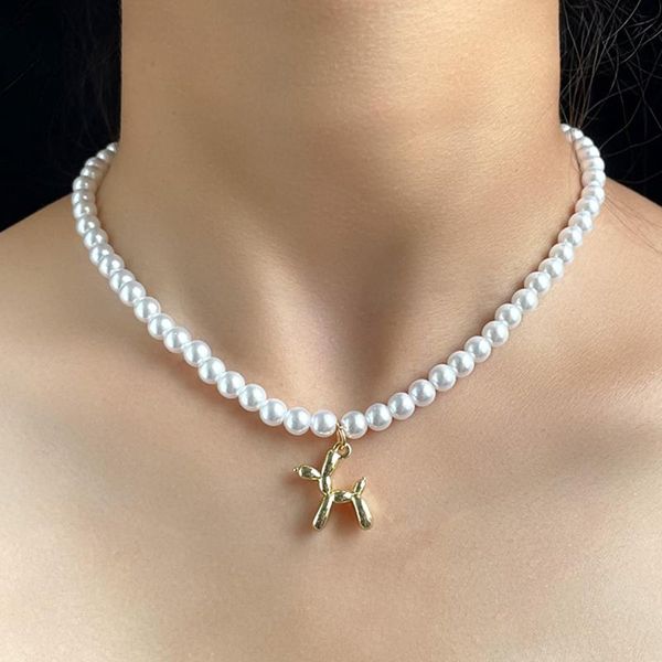 chokers elegant white pearl gold color puppy beaded necklace for women cartoon dog simple femme choker wedding party aesthetic jewelry, Golden;silver
chokers elegant white pearl gold color puppy beaded necklace for women cartoon dog simple femme choker wedding party aesthetic jewelry, Golden;silver