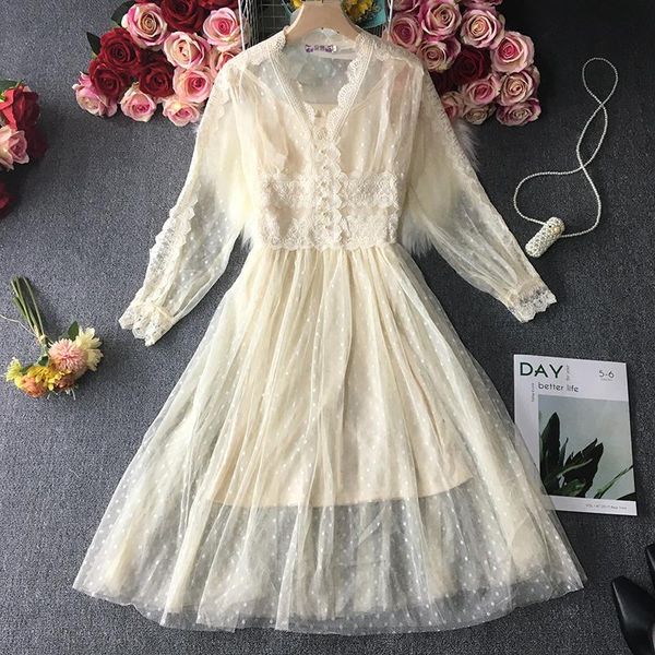 casual dresses vanovich fashion women lace dress spring and autumn 2022 female stitching mesh temperament clothing, Black;gray
casual dresses vanovich fashion women lace dress spring and autumn 2022 female stitching mesh temperament clothing, Black;gray