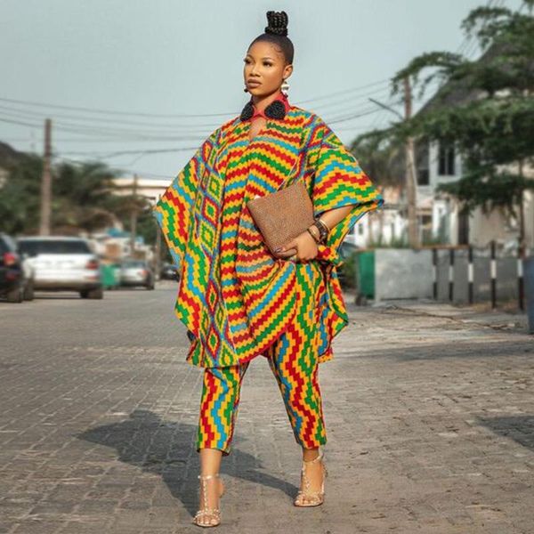 women's two piece pants african clothing striped printed women track suit set loose pullover retro trousers loungewear fall 2022, White
women's two piece pants african clothing striped printed women track suit set loose pullover retro trousers loungewear fall 2022, White