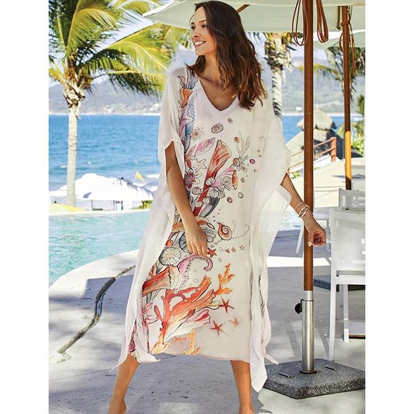 casual dresses white tunic bohemian printed v-neck batwing sleeve side split summer dress for women clothing plus size kaftan maxi n1216, Black;gray
casual dresses white tunic bohemian printed v-neck batwing sleeve side split summer dress for women clothing plus size kaftan maxi n1216, Black;gray