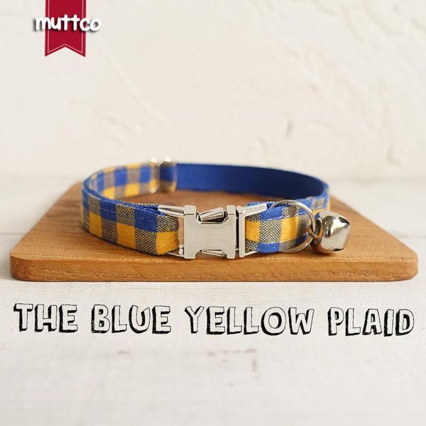 cat collars & leads 10pcs/lot muttco solid durable collar the blue yellow plaid unique self-design pet supplies kitten necklace 2 sizes ucc0
cat collars & leads 10pcs/lot muttco solid durable collar the blue yellow plaid unique self-design pet supplies kitten necklace 2 sizes ucc0