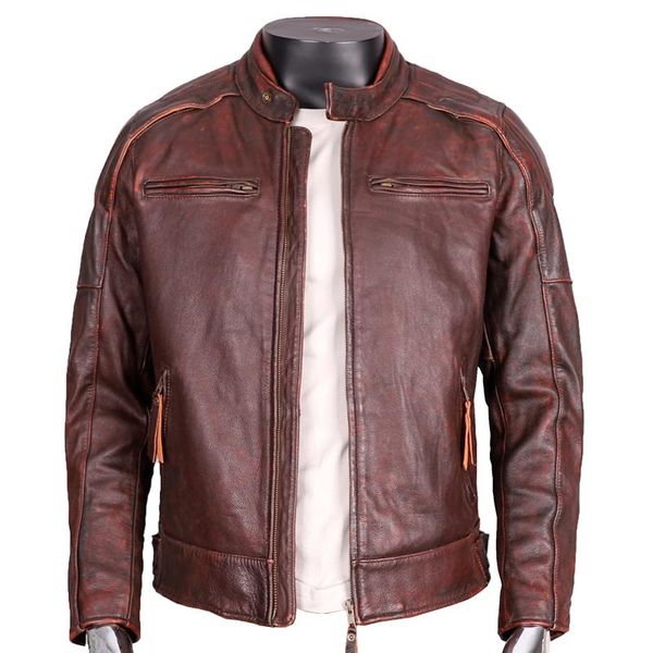 men's leather & faux 2021 vintage brown genuine jacket men motorcycle style plus size 4xl real natural cowhide autumn slim fit biker co, Black
men's leather & faux 2021 vintage brown genuine jacket men motorcycle style plus size 4xl real natural cowhide autumn slim fit biker co, Black