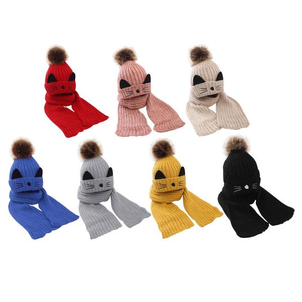 lovely pompom infant toddler winter hat scarf set for baby girl knitted warm cap, Yellow
lovely pompom infant toddler winter hat scarf set for baby girl knitted warm cap, Yellow