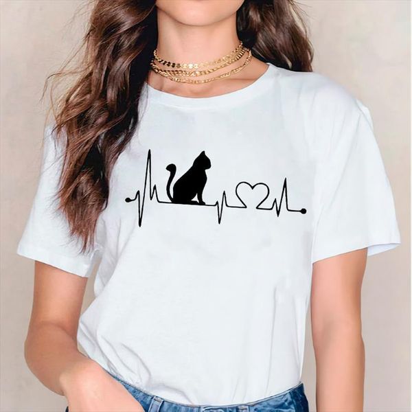 for men cat heartbeat mens funny 90s cute trend ladies print lady graphic female tee shirt, White;black
for men cat heartbeat mens funny 90s cute trend ladies print lady graphic female tee shirt, White;black