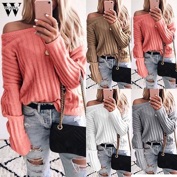 women's sweaters womail autumn knit sweater women fashion skew collor knitwear 2021 korean winter femme pullover jumper 916, White;black
women's sweaters womail autumn knit sweater women fashion skew collor knitwear 2021 korean winter femme pullover jumper 916, White;black