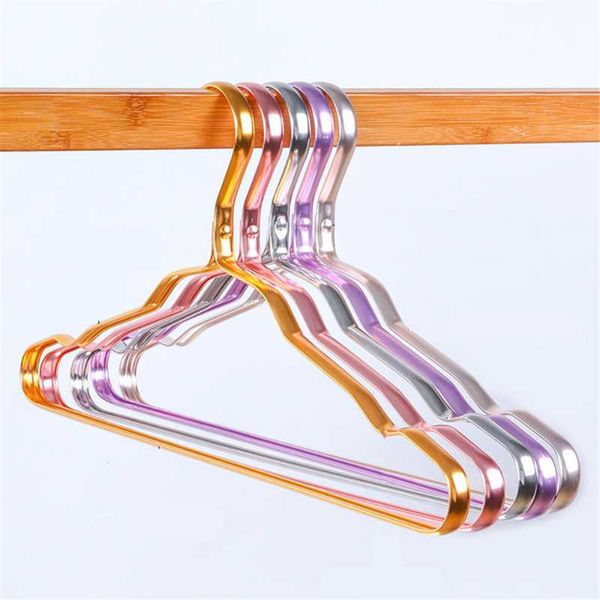 hangers & racks clothing hanger non-slip coat pants 10pcs strong household clothes organizer shelf metal anti-skid drying rack