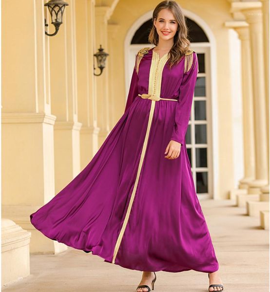 ethnic clothing rose red vestidos muslim fashion dress abaya turkey islam african dresses for women morocco tassel epaulettes satin robe lon
ethnic clothing rose red vestidos muslim fashion dress abaya turkey islam african dresses for women morocco tassel epaulettes satin robe lon