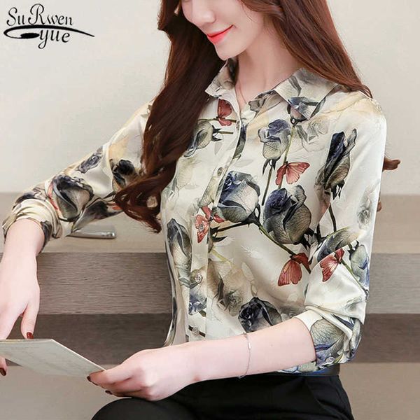 blusas plus size silk shirts women autumn long sleeve fashion blouse women rose floral print office lady clothes 10725 210527, White
blusas plus size silk shirts women autumn long sleeve fashion blouse women rose floral print office lady clothes 10725 210527, White