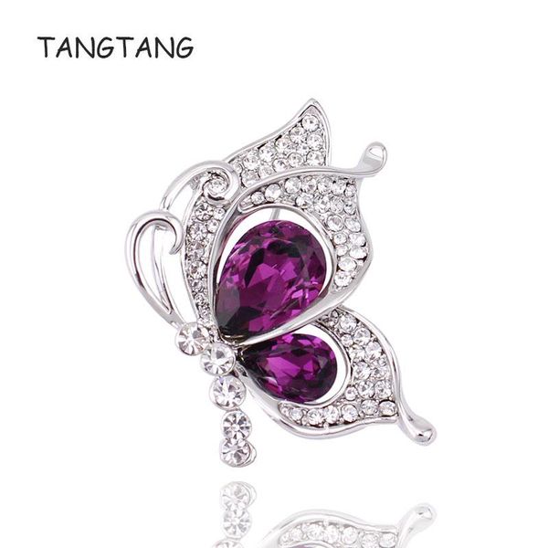 pins, brooches butterfly brooch with blue purple crystals women fashion jewelry romantic gift for her insect pins white gold color wing bh82, Gray
pins, brooches butterfly brooch with blue purple crystals women fashion jewelry romantic gift for her insect pins white gold color wing bh82, Gray