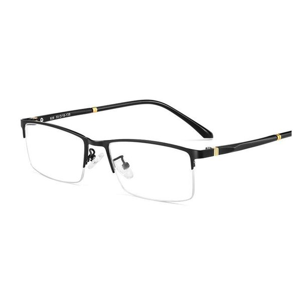fashion sunglasses frames half rim metal frame glasses for man design business style casual ultra light optical eyewears, Black
fashion sunglasses frames half rim metal frame glasses for man design business style casual ultra light optical eyewears, Black