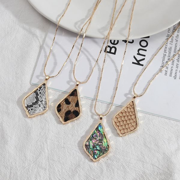 waterdrop frame inspired abalone shell papper leopard leather pendant snakeskin long chain sweater necklace geometric women jewelry, Silver
waterdrop frame inspired abalone shell papper leopard leather pendant snakeskin long chain sweater necklace geometric women jewelry, Silver