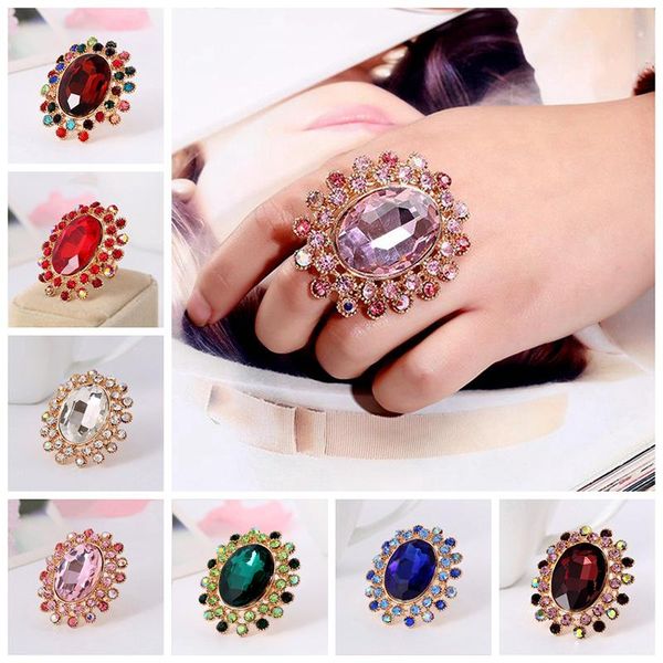 wedding rings retro charm oval large crystal ring exaggerated chunky rhinestone adjustable luxury glass statement jewelry, Slivery;golden
wedding rings retro charm oval large crystal ring exaggerated chunky rhinestone adjustable luxury glass statement jewelry, Slivery;golden