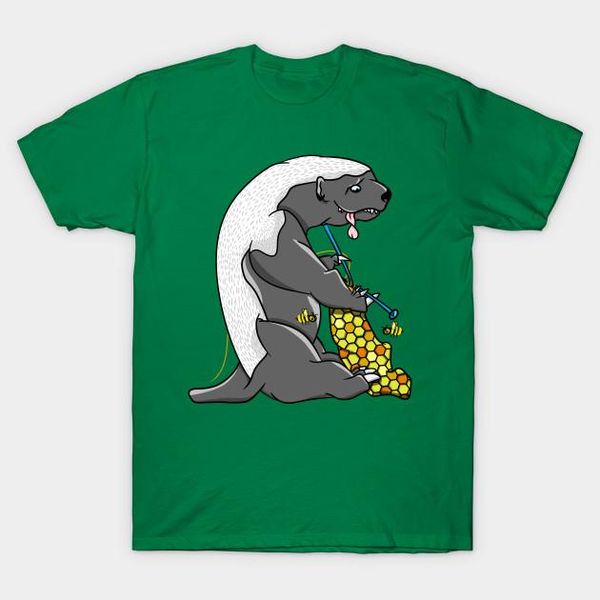 men's t-shirts men short sleeve tshirt cartoon honey badger t shirt women t-shirt, White;black
men's t-shirts men short sleeve tshirt cartoon honey badger t shirt women t-shirt, White;black