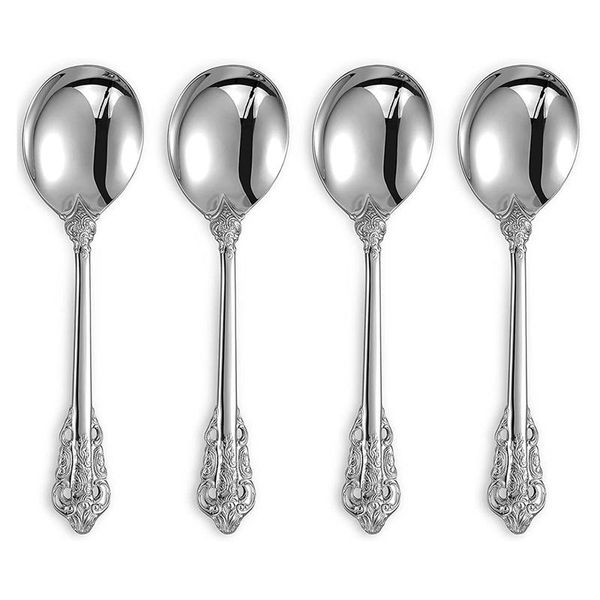 spoons gorgeous round soup spoon set of 4,stainless steel visions bouillon spoon, dishwasher safe, fine mirror polished
spoons gorgeous round soup spoon set of 4,stainless steel visions bouillon spoon, dishwasher safe, fine mirror polished