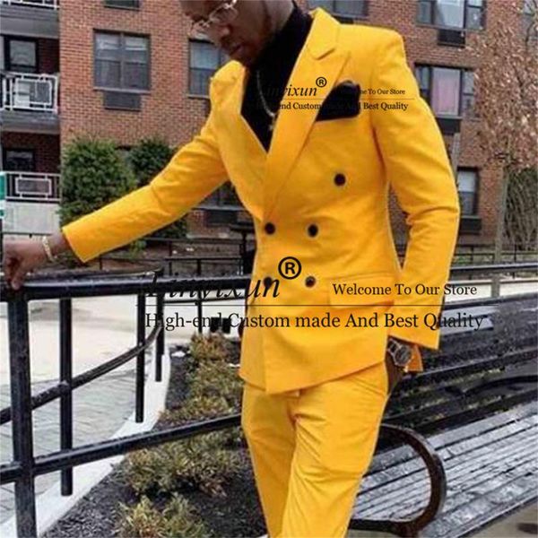 men's suits & blazers fashion yellow mens wedding double breasted groom tuxedos peaked lapel 2 pieces male prom party blazer terno masc, White;black
men's suits & blazers fashion yellow mens wedding double breasted groom tuxedos peaked lapel 2 pieces male prom party blazer terno masc, White;black