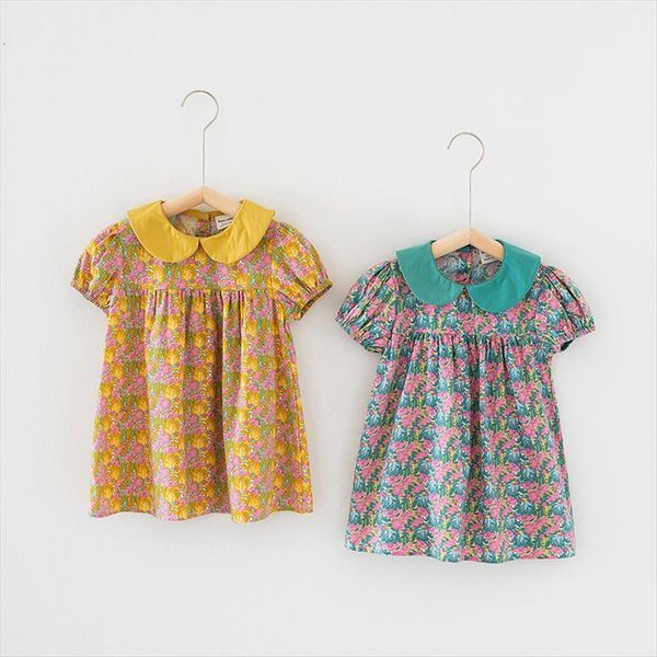 girls summer doll collar girl dresses baby printed puff sleeve short childrens, Red;yellow
girls summer doll collar girl dresses baby printed puff sleeve short childrens, Red;yellow