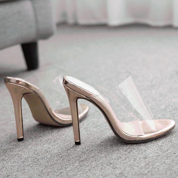 sandals 2021 pvc jelly crystal open toed thin heels women transparent fashion heel slippers pumps, Black
sandals 2021 pvc jelly crystal open toed thin heels women transparent fashion heel slippers pumps, Black