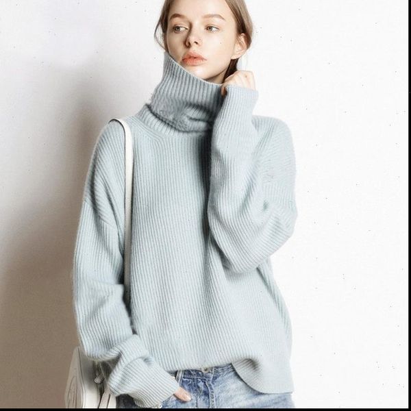 2021 knitted womens high neck cashmere sweater turtleneck high necked autumn and winter basic lady sweater loose black, White;black
2021 knitted womens high neck cashmere sweater turtleneck high necked autumn and winter basic lady sweater loose black, White;black