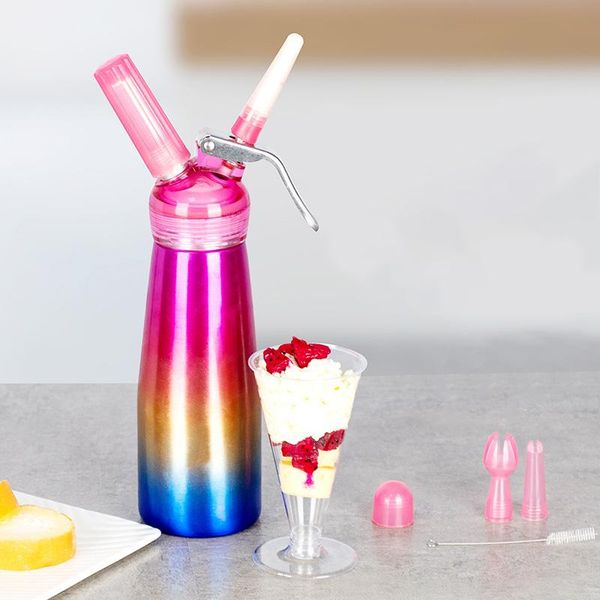 500ml aluminum alloy cream whipper fresh cream dispenser for bar
500ml aluminum alloy cream whipper fresh cream dispenser for bar