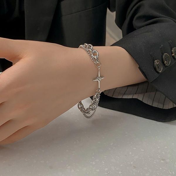 charm bracelets moloye 2021 ins cold wind niche design sense retro cross diamond double-layer bracelet, personalized titanium steel bracelet, Golden;silver
charm bracelets moloye 2021 ins cold wind niche design sense retro cross diamond double-layer bracelet, personalized titanium steel bracelet, Golden;silver