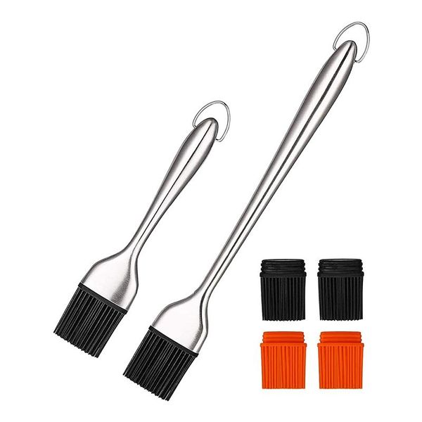 stainless steel silicone brush - bbq,grilling,pastry and oil brushes,for kitchen cooking or marinating,8inch&12inch
stainless steel silicone brush - bbq,grilling,pastry and oil brushes,for kitchen cooking or marinating,8inch&12inch