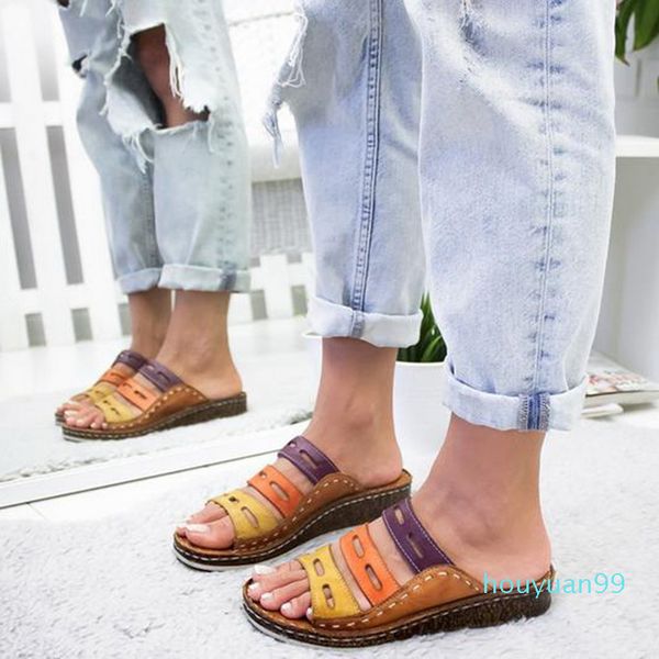 2021 summer slippers women sandals stitching sandals ladies open toe casual shoes platform wedge slides beach shoes, Black
2021 summer slippers women sandals stitching sandals ladies open toe casual shoes platform wedge slides beach shoes, Black