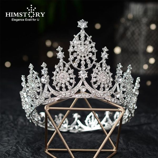 himstory trendy crystal crown princess tiara wedding hair accessories round crown for kids bridal bridalmaid hair ornament, Golden;silver
himstory trendy crystal crown princess tiara wedding hair accessories round crown for kids bridal bridalmaid hair ornament, Golden;silver
