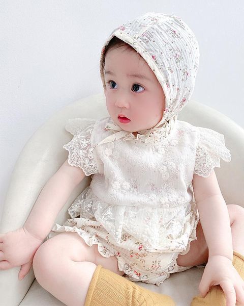 rompers hetiso 2021 spring summer born girls clothes vintage lace floral mesh baby bodysuit with hat 0 3 6 9 12 18 24 36m, Blue
rompers hetiso 2021 spring summer born girls clothes vintage lace floral mesh baby bodysuit with hat 0 3 6 9 12 18 24 36m, Blue
