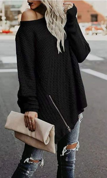 women's tanks & camis 2021 autumn season street fashion knit sweater zipper bat sleeve off-shoulder women, White
women's tanks & camis 2021 autumn season street fashion knit sweater zipper bat sleeve off-shoulder women, White