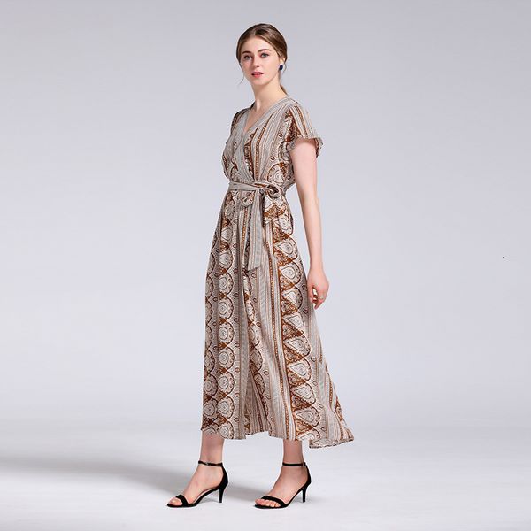 2021 new women's floral print summer , bohemian style, short sleeve, v-neck, belt, large, casual wuie, Black;gray
2021 new women's floral print summer , bohemian style, short sleeve, v-neck, belt, large, casual wuie, Black;gray