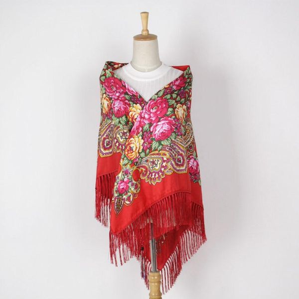 scarves red russia style national designs women cotton printing with four sides tassel large squar shawl scarf oversize wrap, Blue;gray
scarves red russia style national designs women cotton printing with four sides tassel large squar shawl scarf oversize wrap, Blue;gray