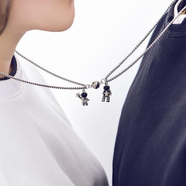 chains magnet attraction astronaut pendant titanium steel chain couple necklace jewelry matching necklaces on neck for women men lover, Silver
chains magnet attraction astronaut pendant titanium steel chain couple necklace jewelry matching necklaces on neck for women men lover, Silver