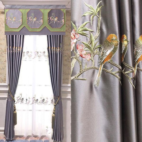 curtain & drapes chinese high-grade satin birds embroidered curtains for living room dining bedroom window blings kitchen
curtain & drapes chinese high-grade satin birds embroidered curtains for living room dining bedroom window blings kitchen