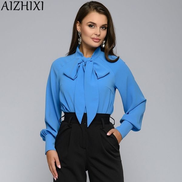 aizhixi ladies bow tie shirt autumn lantern sleeve casual and blouses women solid long sleeve office blouse vintage blusas 210308, White
aizhixi ladies bow tie shirt autumn lantern sleeve casual and blouses women solid long sleeve office blouse vintage blusas 210308, White