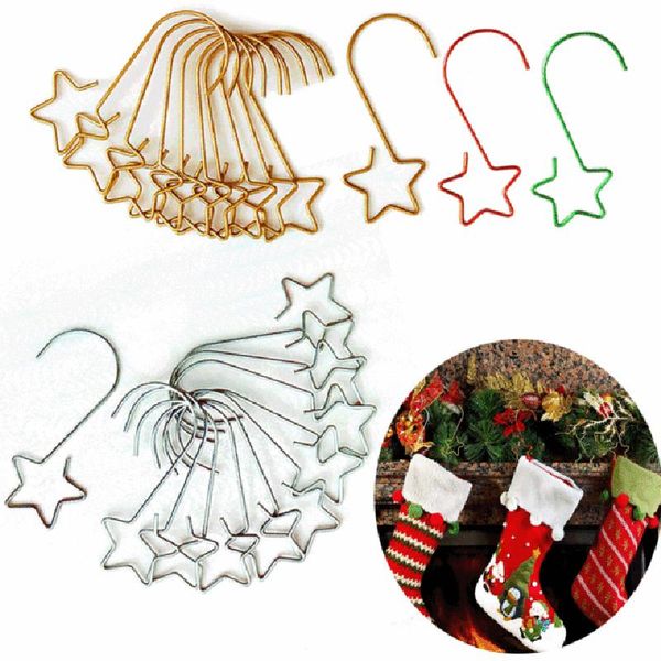 christmas decorations 20pcs/lot wreath hooks for tree hanging pendant ornament metal star hook xmas home decor
christmas decorations 20pcs/lot wreath hooks for tree hanging pendant ornament metal star hook xmas home decor
