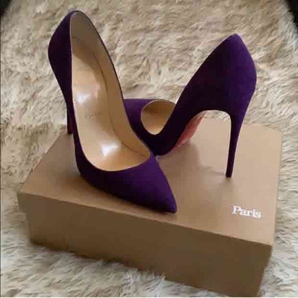 luxuious designer 21s weddings red bottom women shoes pumps pointed toe footwear wedding dress shoe genuine leather suede quality, Black
luxuious designer 21s weddings red bottom women shoes pumps pointed toe footwear wedding dress shoe genuine leather suede quality, Black