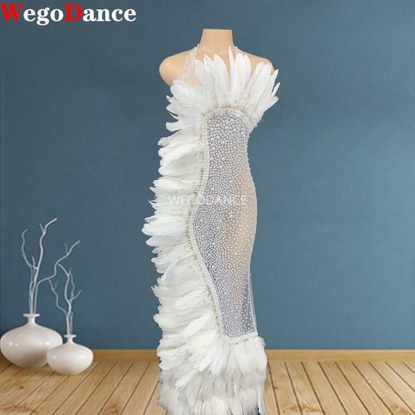 casual dresses long dress singer stage clothes halter rhinestone elegant feather women see through wedding party prom mesh white, Black;gray
casual dresses long dress singer stage clothes halter rhinestone elegant feather women see through wedding party prom mesh white, Black;gray