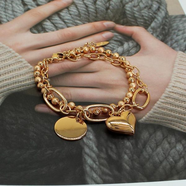 charm bracelets fashion geometric link chain bangle bracelet for women men punk rose gold color round heart jewelry girls gift, Golden;silver
charm bracelets fashion geometric link chain bangle bracelet for women men punk rose gold color round heart jewelry girls gift, Golden;silver