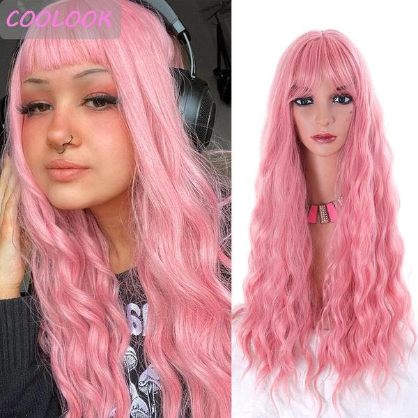 synthetic wigs 30 inch pink water wave women's with bangs african american loose wig natural fibre fake hair peruca cosplay, Black
synthetic wigs 30 inch pink water wave women's with bangs african american loose wig natural fibre fake hair peruca cosplay, Black