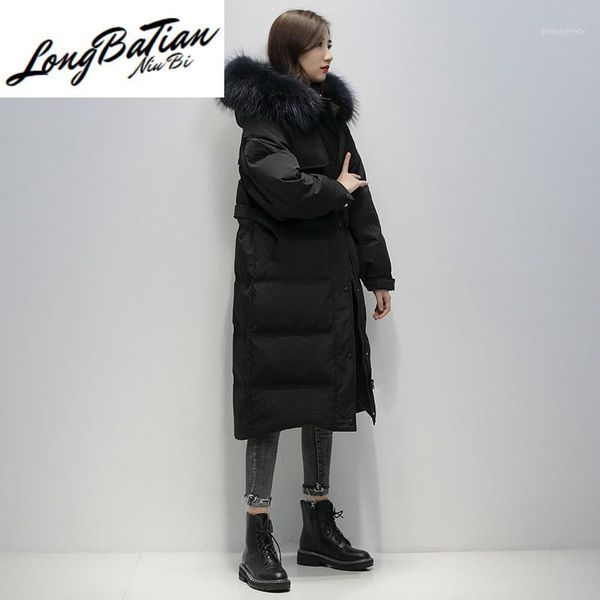 korean women's fashion down jacket real raccoon fur collar hooded female winter parkas women coats mulher jaqueta zjt259, Black
korean women's fashion down jacket real raccoon fur collar hooded female winter parkas women coats mulher jaqueta zjt259, Black