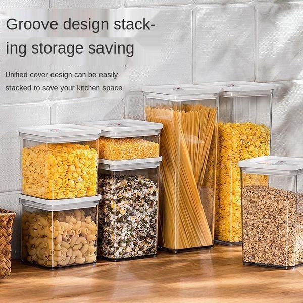 storage bottles & jars sealed jar transparent plastic household kitchen spice food grade nut tea grain box organization containers
storage bottles & jars sealed jar transparent plastic household kitchen spice food grade nut tea grain box organization containers