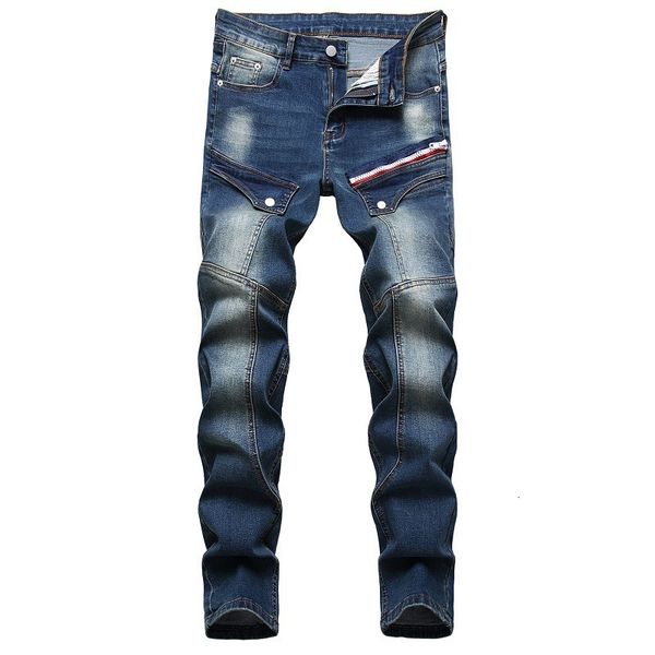 denim moto bike straight jeans men's oversize 38 40 42 2021 autumn spring hip hop punk rock streetwear trouers9lys, Blue
denim moto bike straight jeans men's oversize 38 40 42 2021 autumn spring hip hop punk rock streetwear trouers9lys, Blue