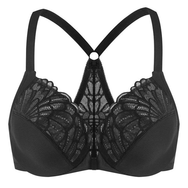bras meleneca front closure for women lace plus size underwire unlined, Red;black
bras meleneca front closure for women lace plus size underwire unlined, Red;black