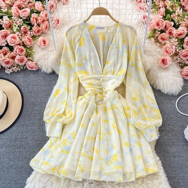casual dresses autumn tie dye chiffon party dress women v-neck long sleeve a-line mini female 2021 purple/yellow/pink, Black;gray
casual dresses autumn tie dye chiffon party dress women v-neck long sleeve a-line mini female 2021 purple/yellow/pink, Black;gray