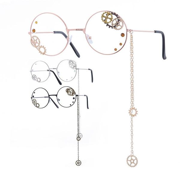 fashion sunglasses frames iboode pendant chain glasses women lolita gears decoration style retro clear lens spectacle frame optical eyewear, Black
fashion sunglasses frames iboode pendant chain glasses women lolita gears decoration style retro clear lens spectacle frame optical eyewear, Black