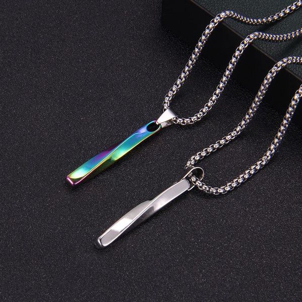 pendant necklaces simple fashion irregular design twist vertical necklace silver color men's female jewelry accessories gift
pendant necklaces simple fashion irregular design twist vertical necklace silver color men's female jewelry accessories gift